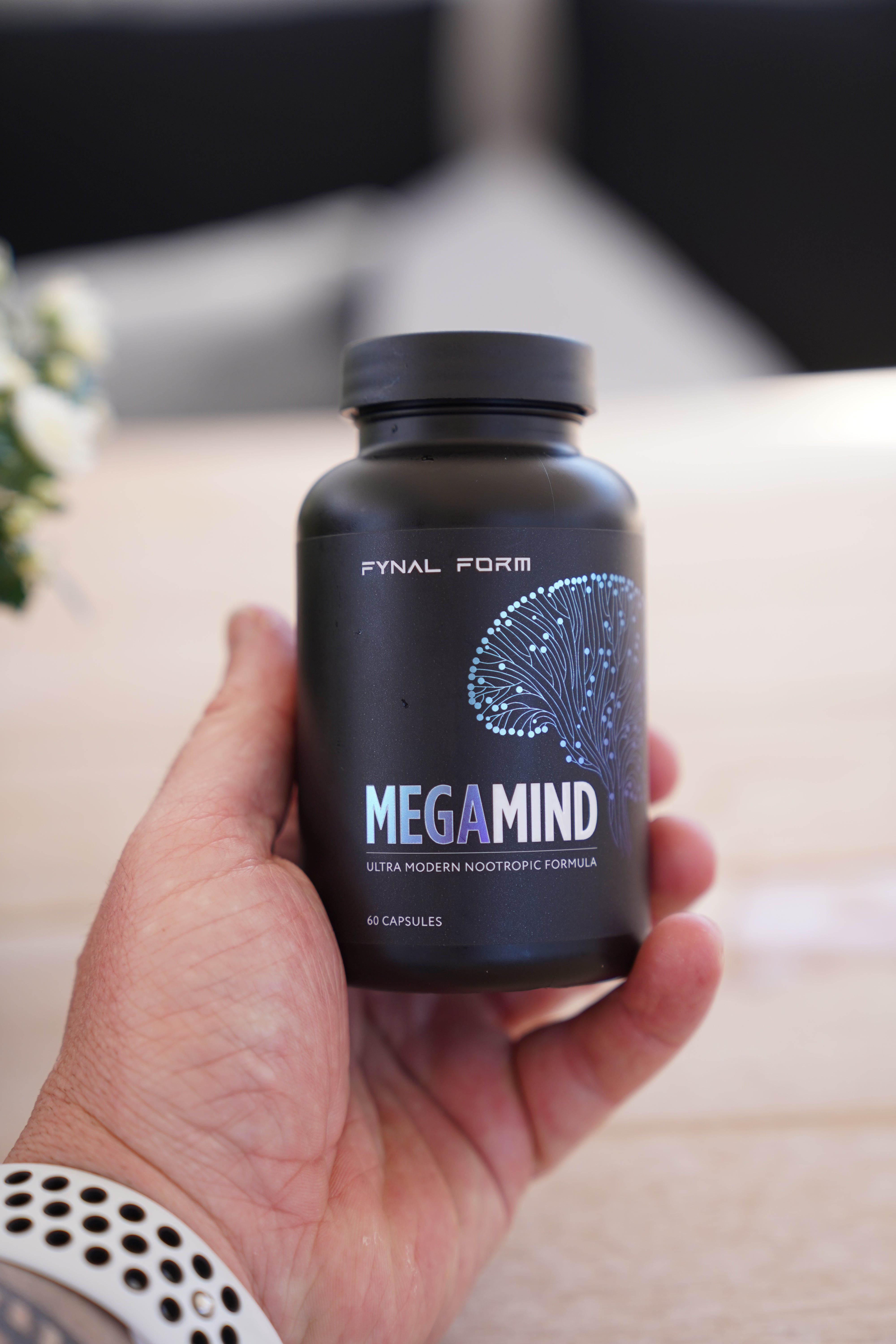 Customer showcasing results using MegaMind brain supplement